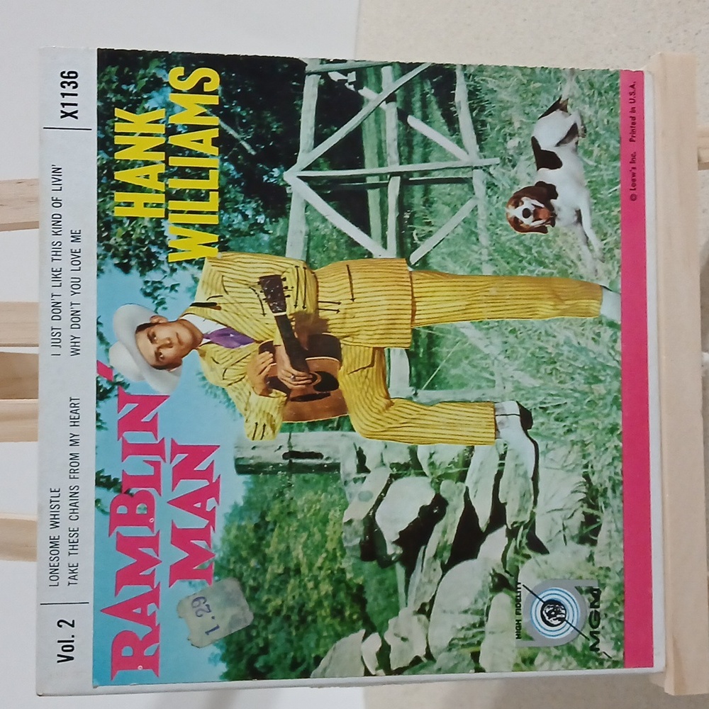 Hank Williams: Ramblin' Man Vol.2 45 EP MGM/US